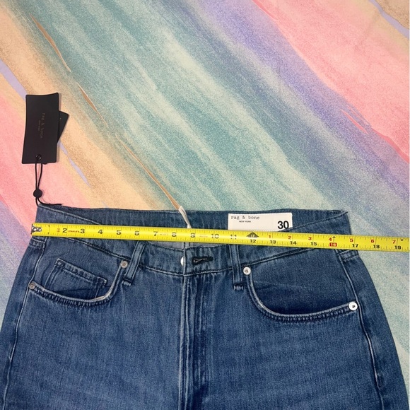 NWT Rag & Bone Logan Mid-Rise Wide-Leg Rubin Jeans size 30 - Picture 9 of 12